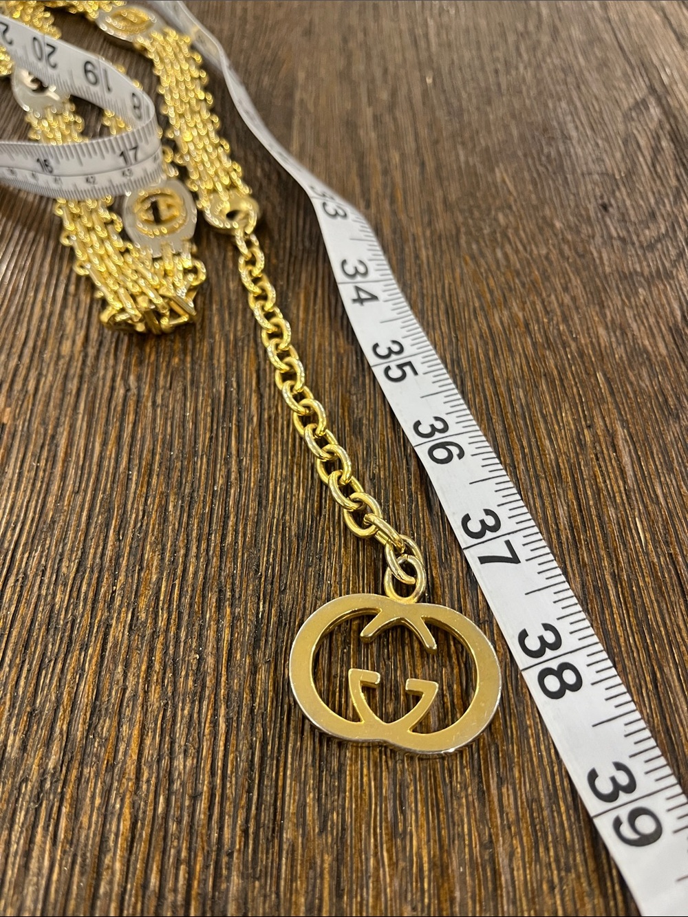 Gucci two tone gold and silver chain belt - Picture 7 of 7